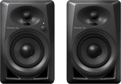 Pioneer DJ DM-40 Studiomonitore, Schwarz Schwarz 4'' Wired Single, Schwarz 4'' Wired Single