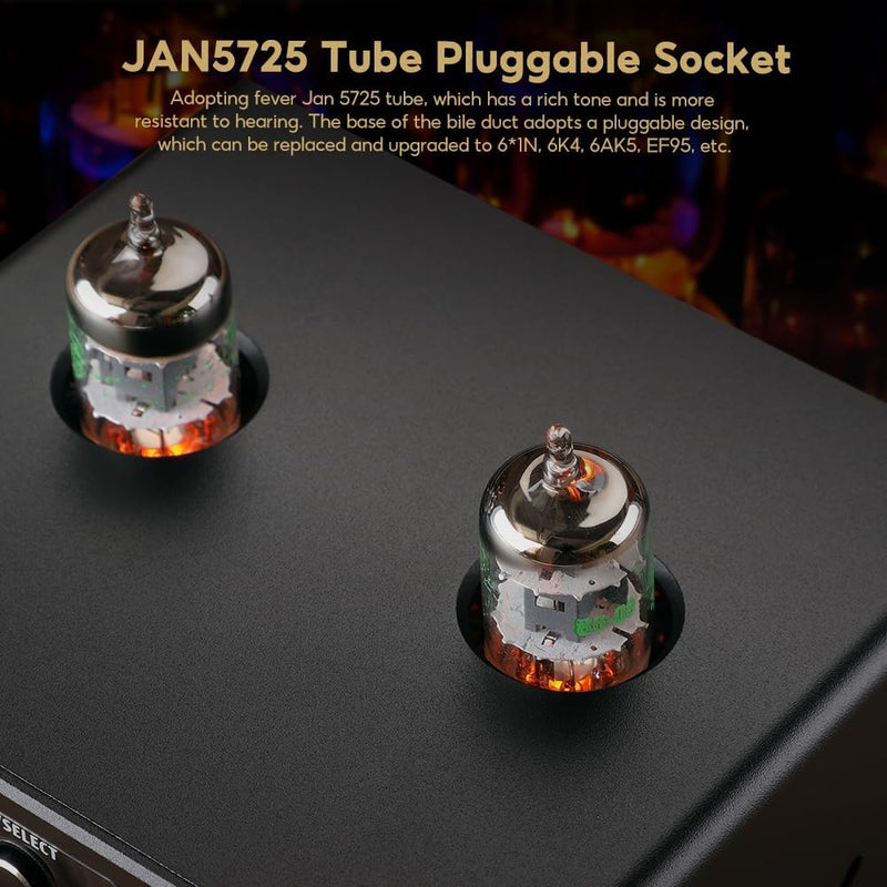 AIYIMA T9PRO JAN5725 Vakuumröhrenverstärker 100Wx2 TPA3250 Stereo-USB-DAC-Verstärker QCC3031 Bluetoo