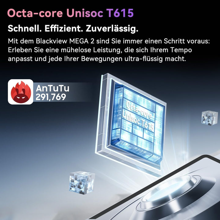 Blackview Mega2 12 Zoll Tablet mit Tastatur, 2K FHD+ Grosses Display, 18GB RAM + 256GB ROM, Gaming T