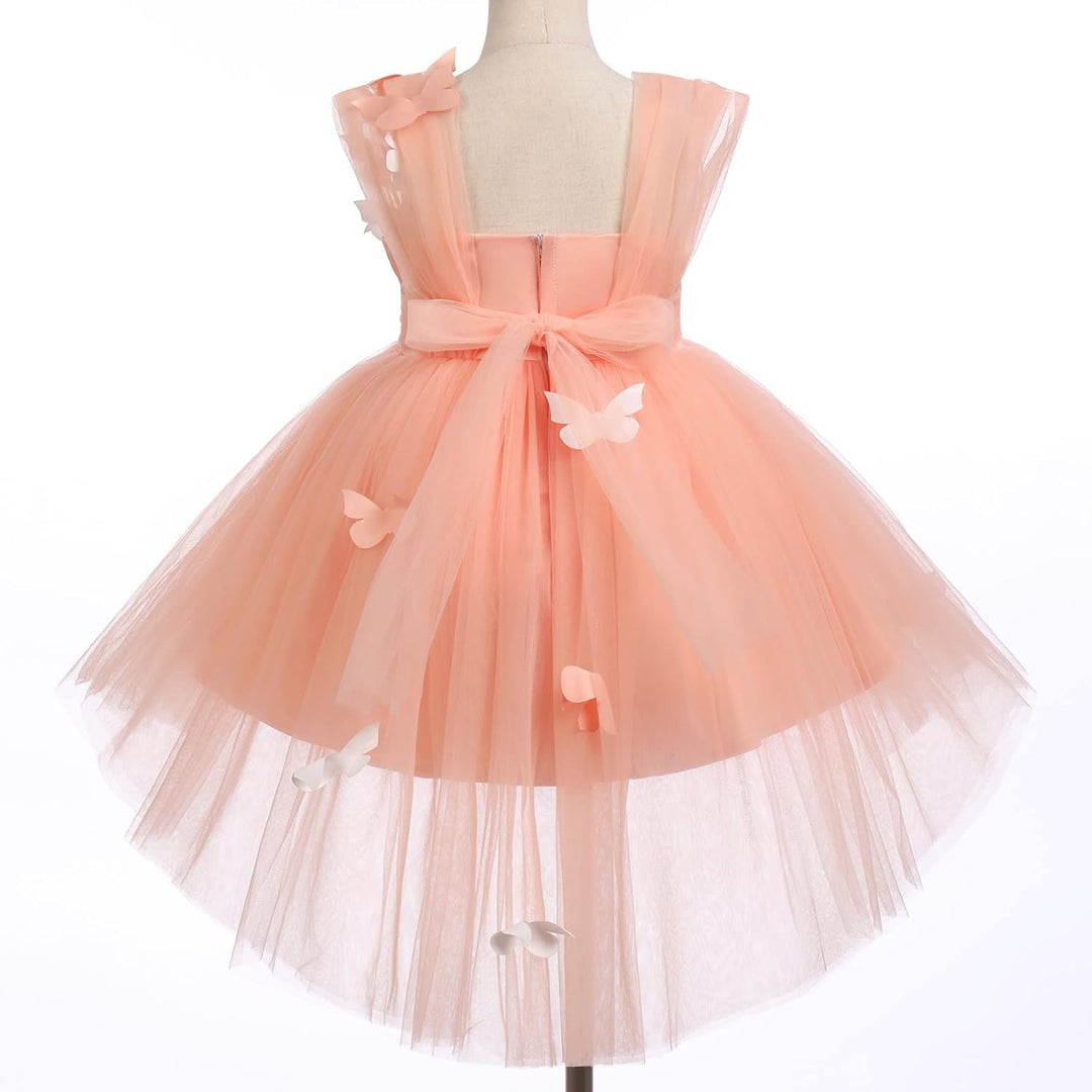 FYMNSI Baby Mädchen Prinzessin Kleid Blumenmädchenkleid Taufkleid Kleinkinder Schmetterling Festlich
