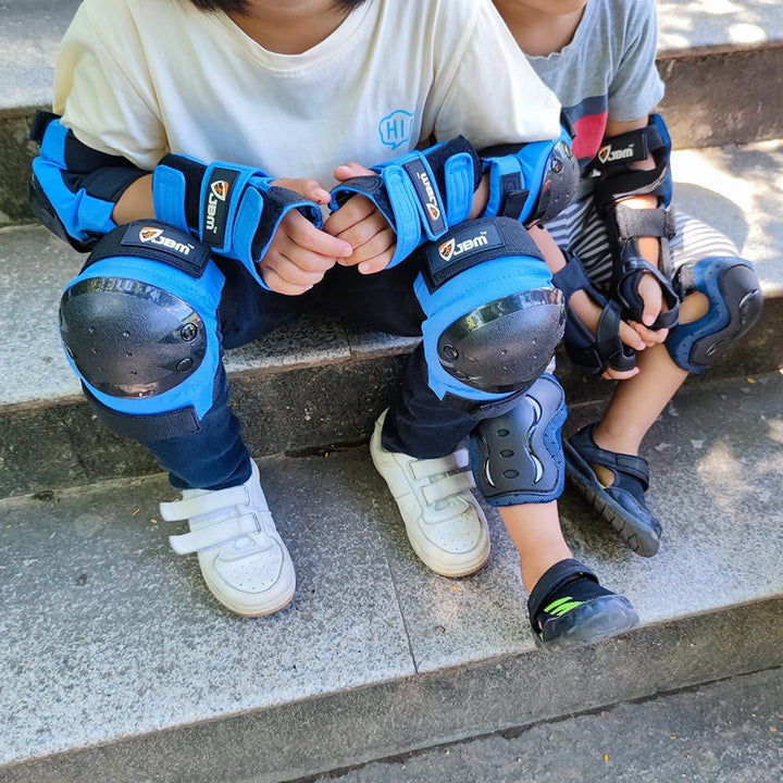 Erwachsene / Kinder Schutzausrüstung Knie Ellbogen Handgelenk Polster Schützer Patella Unterstützung