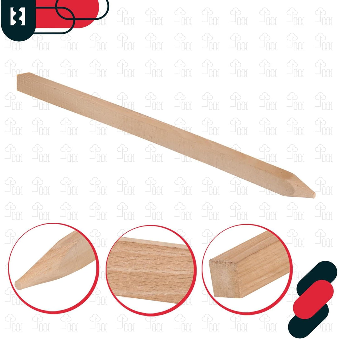 KOTARBAU® 15er Set Tomatenstäbe Pflanzstäbe 40 cm Zaunpfahl Holzpfosten Holzpflock angespitzt Pflanz