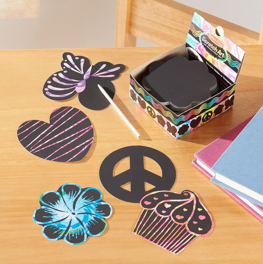 Melissa & Doug | Pack mit 3 | Scratch Art Mini Notizen – Ozean, Natur und Lieblingsdinge