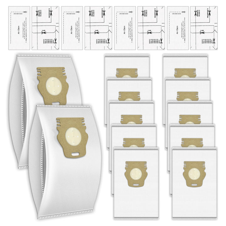(16 Stück) Guard L1/ S1 Staubsaugerbeutel und Airclean-Filter für Miele Guard L1 und Guard S1 Staubs