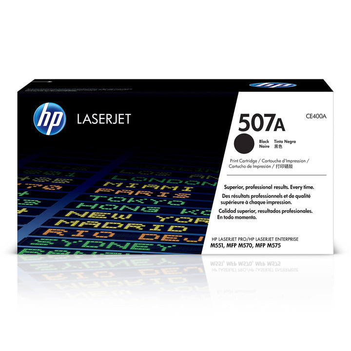 HP 507A (CE400A) Schwarz Original Toner für HP Laserjet Enterprise M551, Color M575, Pro 570, 5.500