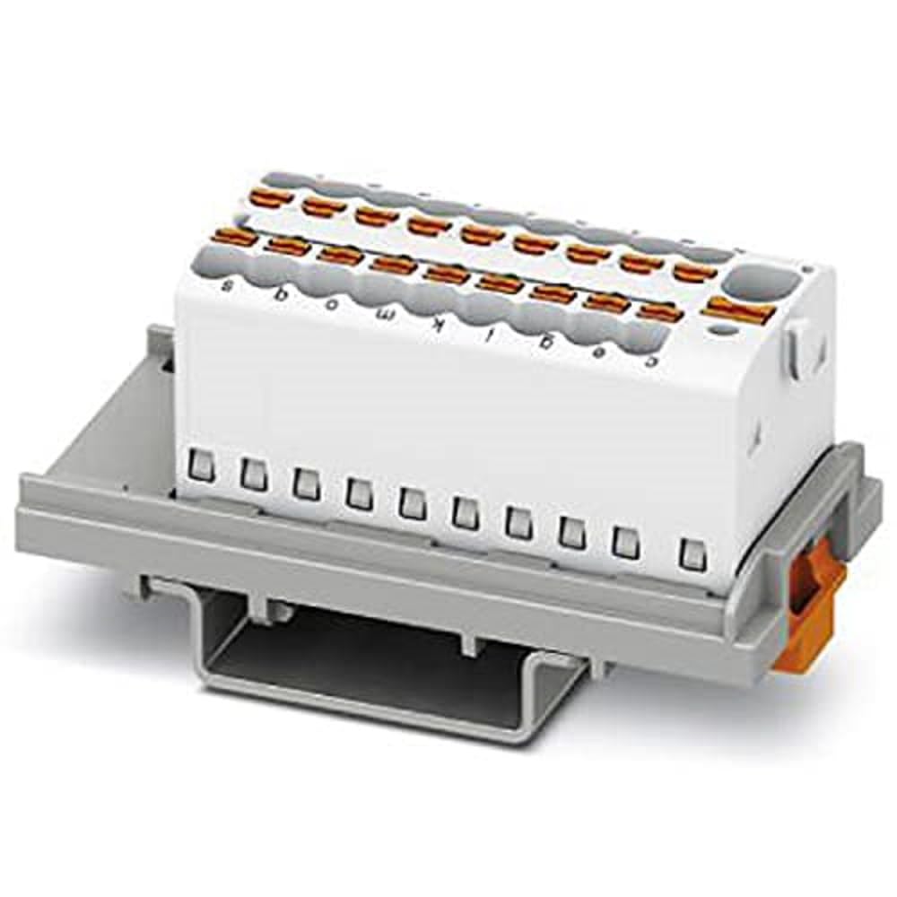 Phoenix Contact PTFIX 4/18X1.5-NS35 WH Verteilerblock, 500V Nennspannung, 17.5A Nennstrom, Push-in-A