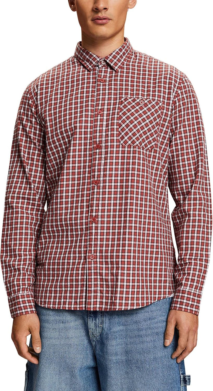 ESPRIT Herren Hemd XXL 805/Terracotta, XXL 805/Terracotta