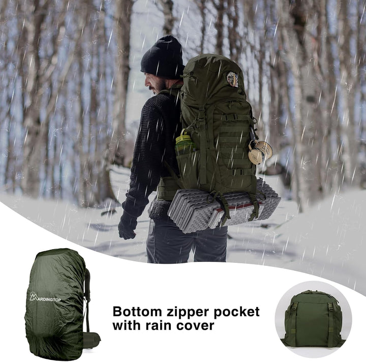Mardingtop 50/60 Liter Erwachsene Taktischer Trekkingrucksacke Rucksack Outdoor Wanderrucksäcke 50l