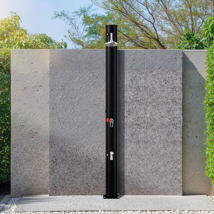 Solardusche 20L Solar Gartendusche warmes Wasser Bis Zu 60°C Ohne Stromanschluss Pooldusche Camping