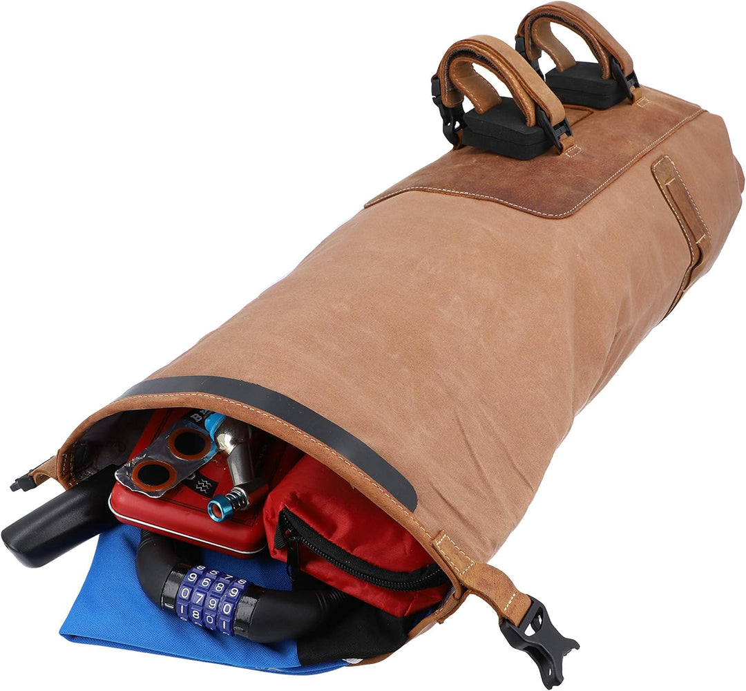 Gusti Lenkertasche Leder - Pedro D. Damen und Herren Fahrradtasche mit Befestigung Kuriertasche Lenk