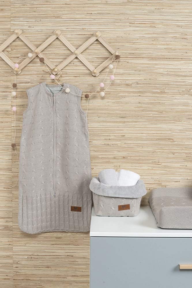 BO Baby's Only - Körbchen Cable - Wickeltisch Organizer - Gestrickte Aufbewahrungsbox für Kinderzimm