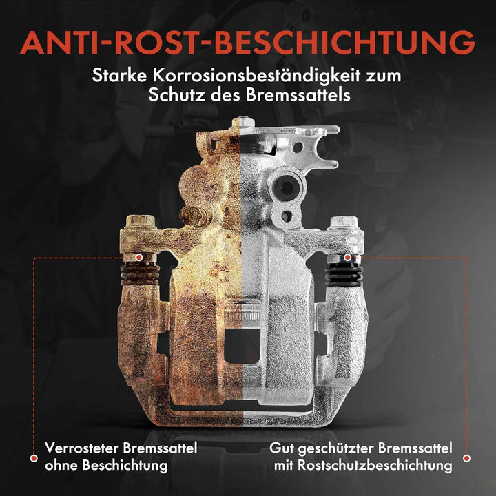 Frankberg 2x Bremssattel Bremszange Hintenachse Links Rechts Kompatibel mit Astra G Cabriolet F67 20