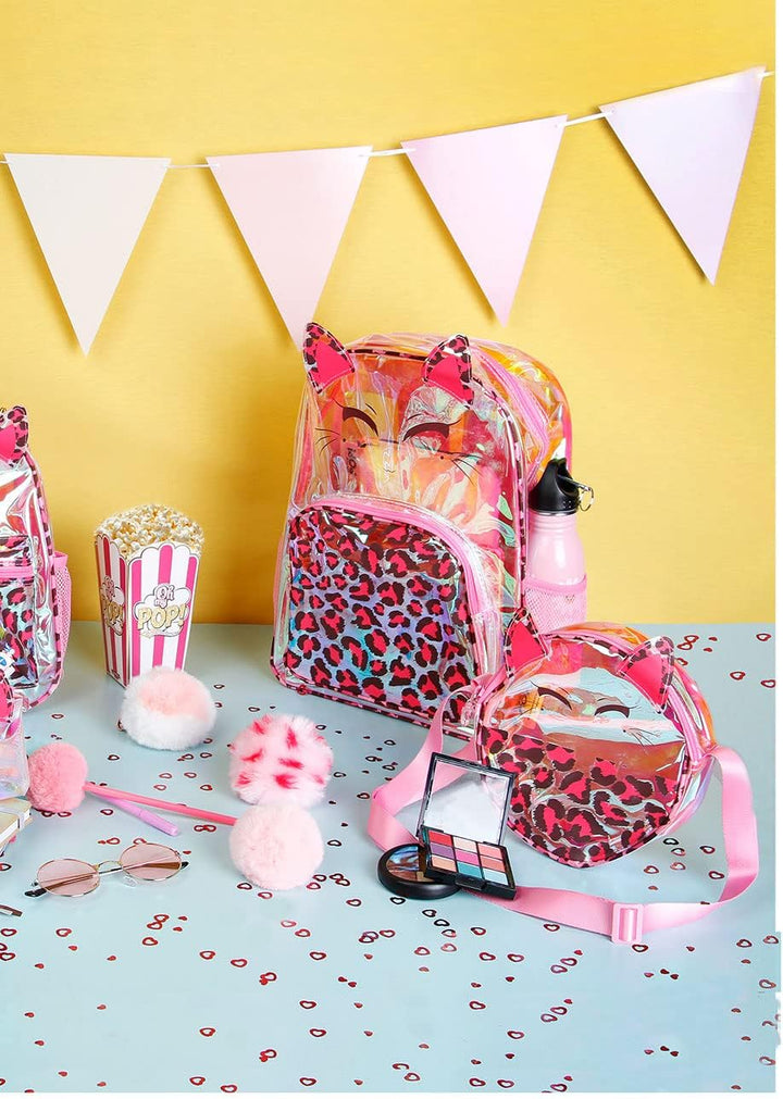 Oh My Pop! Feline-Laser Rucksack, Rosa Rosa Laser Rucksack Feline, Rosa Laser Rucksack Feline