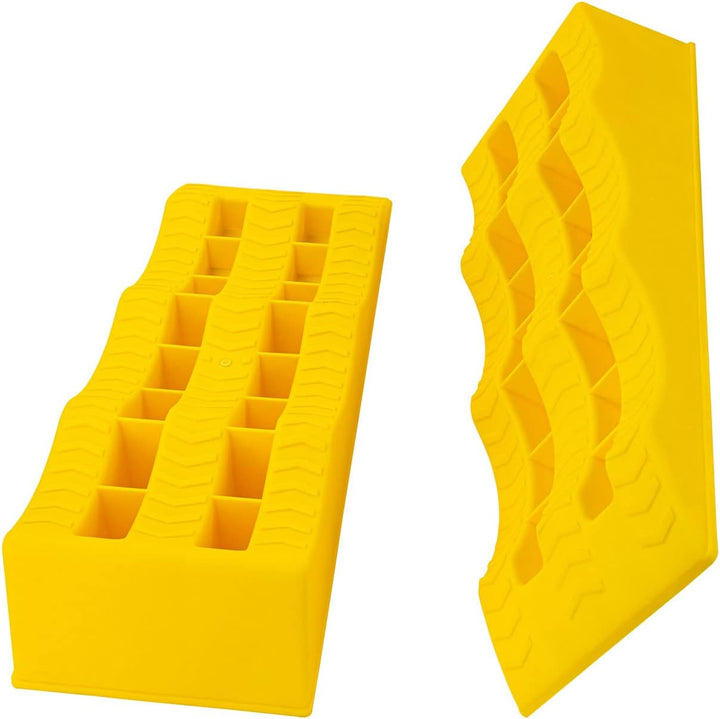 2 x Stufenkeile Auffahrkeile Ausgleichskeil Rampe Keil Set für Wohnwagen Wohnmobil