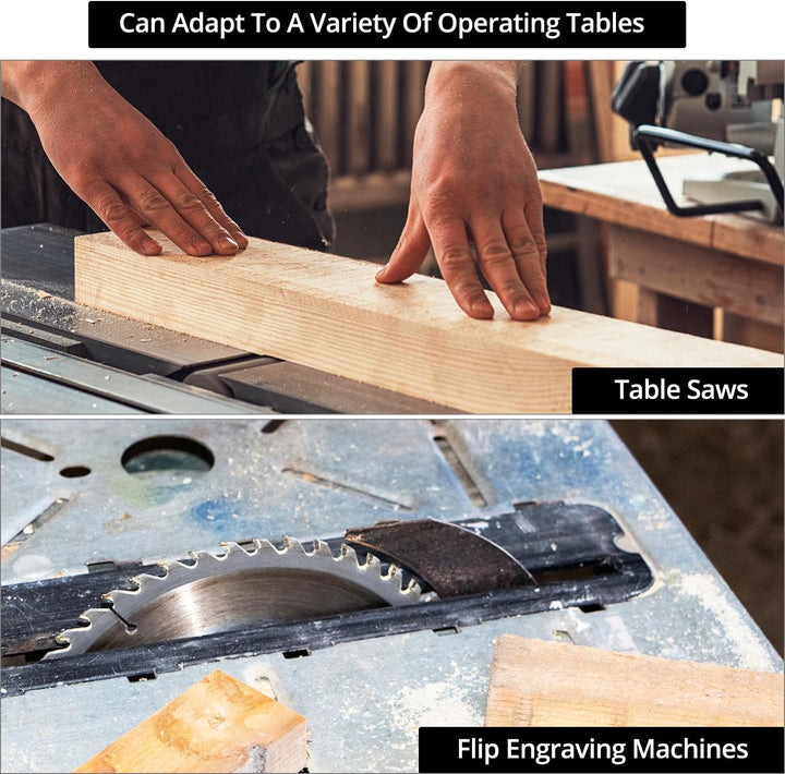 QWORK® Gehrungslehre Winkelanschlag für Tischkreissäge, 0-60 Grad, Aluminiumlegierung, Flip-Stop, 45