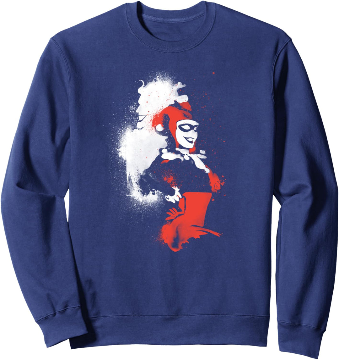 Harley Quinn Splattered Couple Sweatshirt