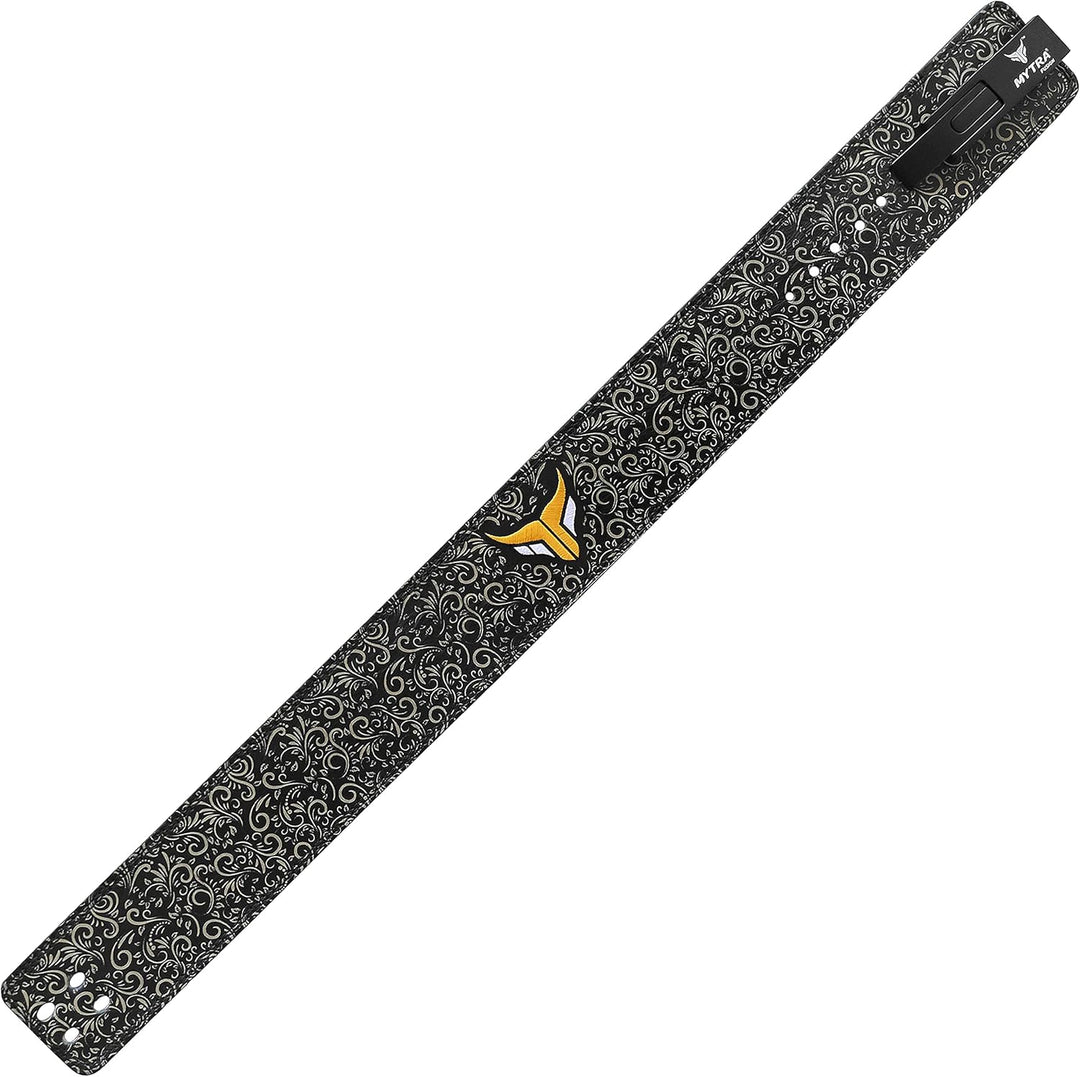 Mytra Fusion gewichthebergürtel weisse Schnalle Lifting Belt for Fitnessstudio, Fitness, Training, g