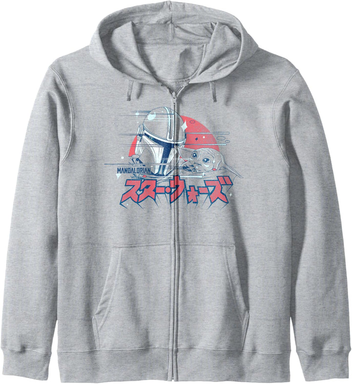 Star Wars Mandalorian & The Child Pastel Kanji Kapuzenjacke