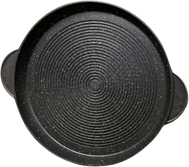 Pizzablech 36cm Pizzapfanne | Induktion Pizzapfannen Rund Antihaft | Backblech Pizzaform Grillplate