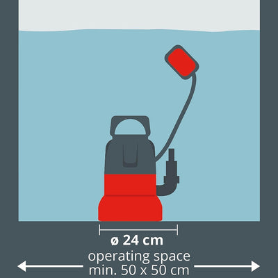 Einhell Tauchpumpe GC-SP 3580 LL (350 W, 8.000 Liter pro Stunde, flachabsaugend bis 1 mm, Pumpenstar