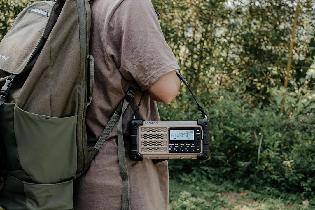 Sangean MMR-99 Outdoorradio UKW Notfallradio, Bluetooth® Solarpanel, spritzwassergeschützt, staubd