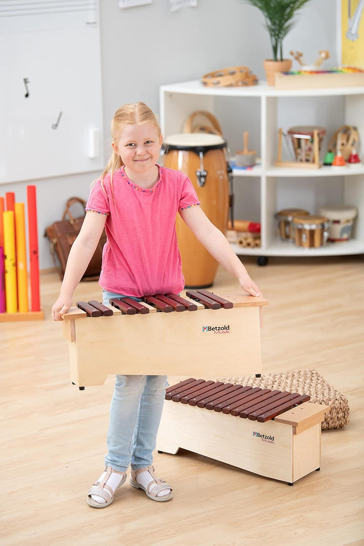 Betzold Musik - Alt-Xylophon - Klangstäbe aus Hartholz, leicht und handlich chromatische Ergänzung,