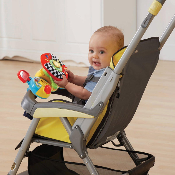 VTech Baby 80-192504 Fahrzeug 80-192504-Tut TUT Flitzer-Lernlenkrad, Kleinkindspielzeug, bunt, S