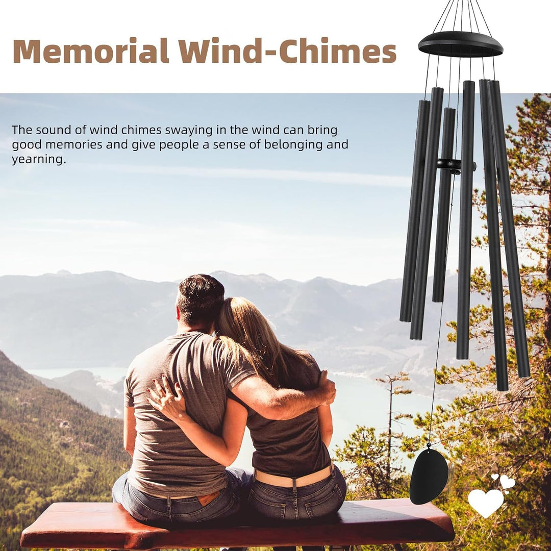 Windglockeln-Outdoor-Large-Dekor, Tiefe Ton beruhigende melodische Töne Windglockeln, Windglockeln f