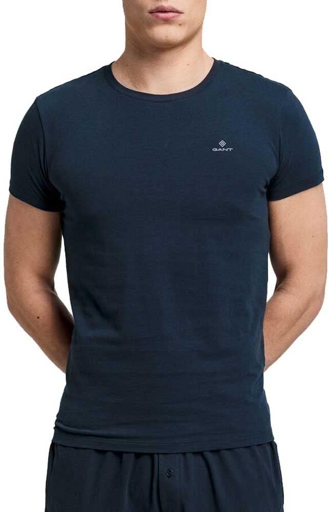 GANT Herren T-Shirt MIT Rundhalsausschnitt 2ER Pack L Navy / White, L Navy / White
