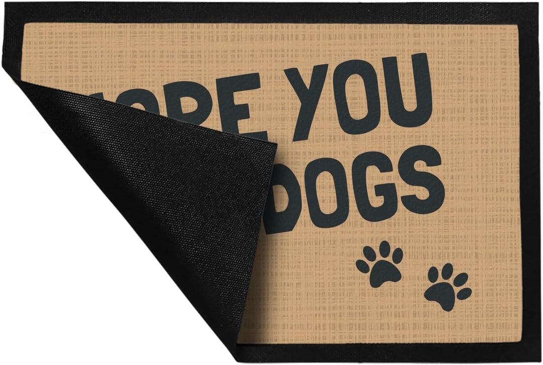trendaffe Fussmatte Hope You Like Dogs mit Pfotenabdruck - Türmatte Hund Haustier 50 x 75 cm (Rechte