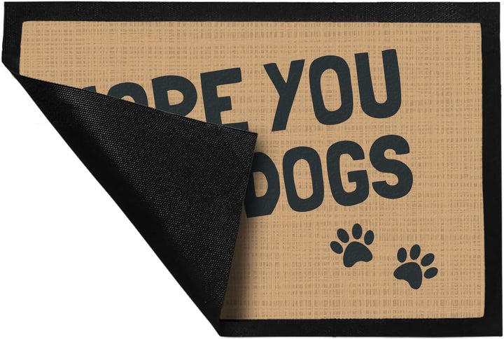 trendaffe Fussmatte Hope You Like Dogs mit Pfotenabdruck - Türmatte Hund Haustier 50 x 75 cm (Rechte