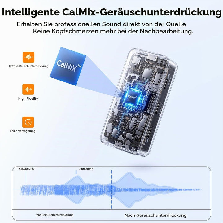 COMICA Vimo Q Lavalier Wireless Mikrofon mit 4 Sendern und 1 Receiver, 48kHz/24bit Audioqualität, Ge