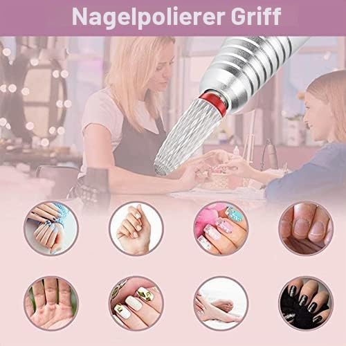 Bewinner Tragbare Elektrische Nagelbohrmaschine mit 35000 U/Min, Ersatzgriff für Elektrisches Nagelb
