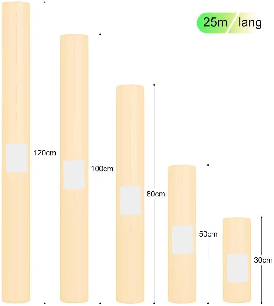Tischdeckenrolle, 1 × 25M, Hellgelb, Einweg Vlies Stoffähnlich Tischdecke Rolle, Meterware Tischtuch