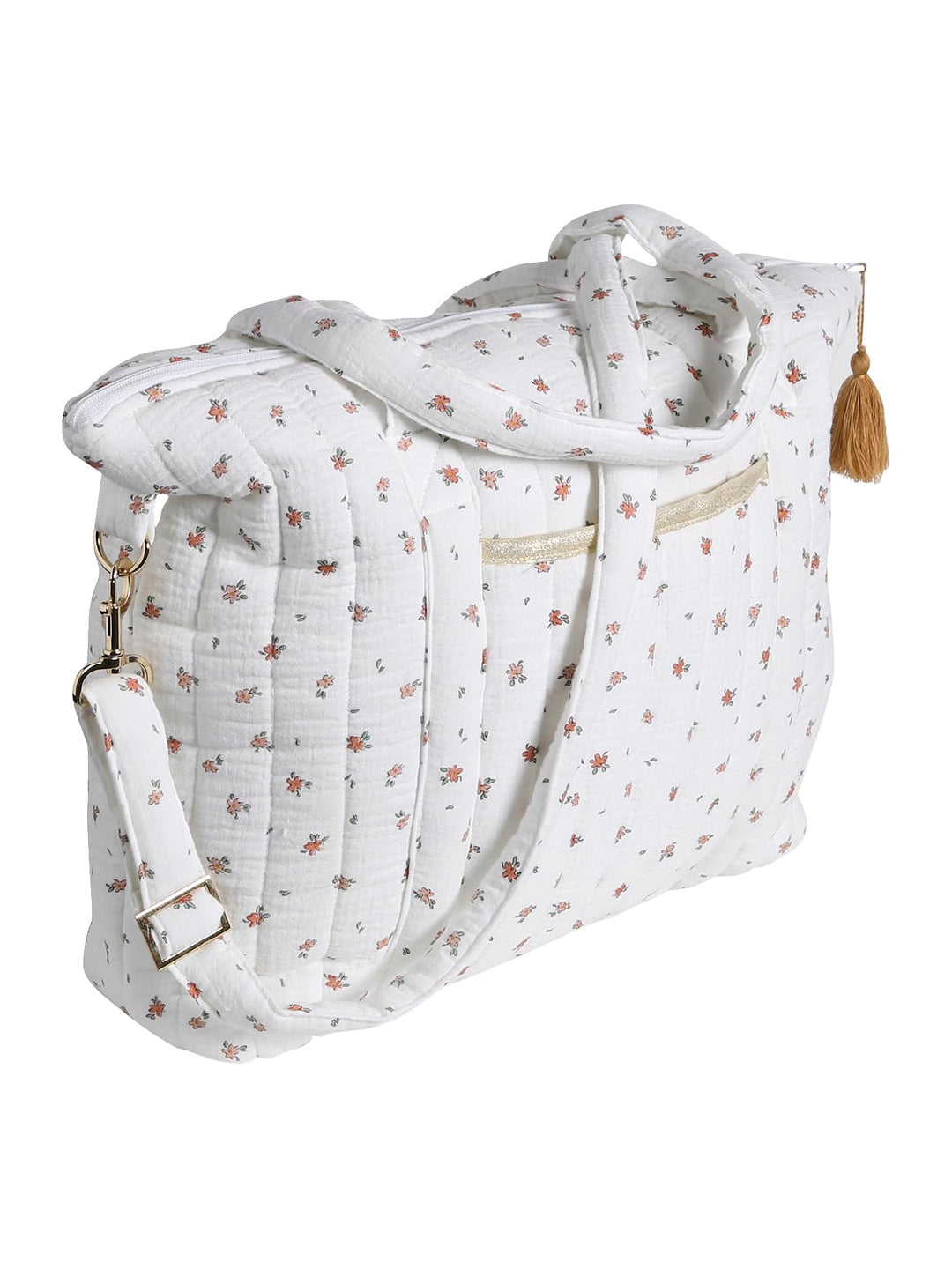 VERTBAUDET Wickeltasche „Plume“ weiss bedruckt