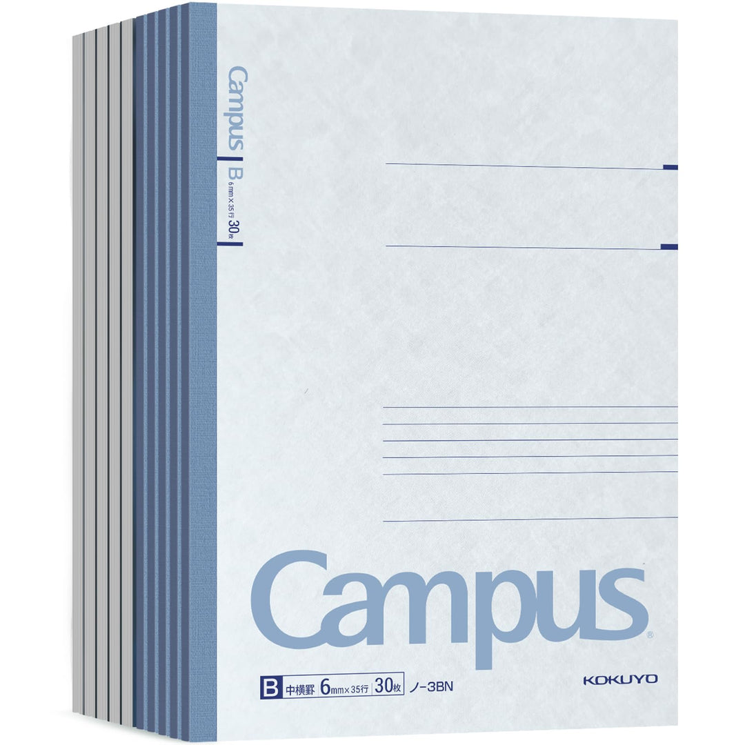 KOKUYO 10 B_cher von 30 St_ck festgelegt (semi-B5) B ausgeschlossen Roh-3BN10 Campus Anhang Nr. 6 (J