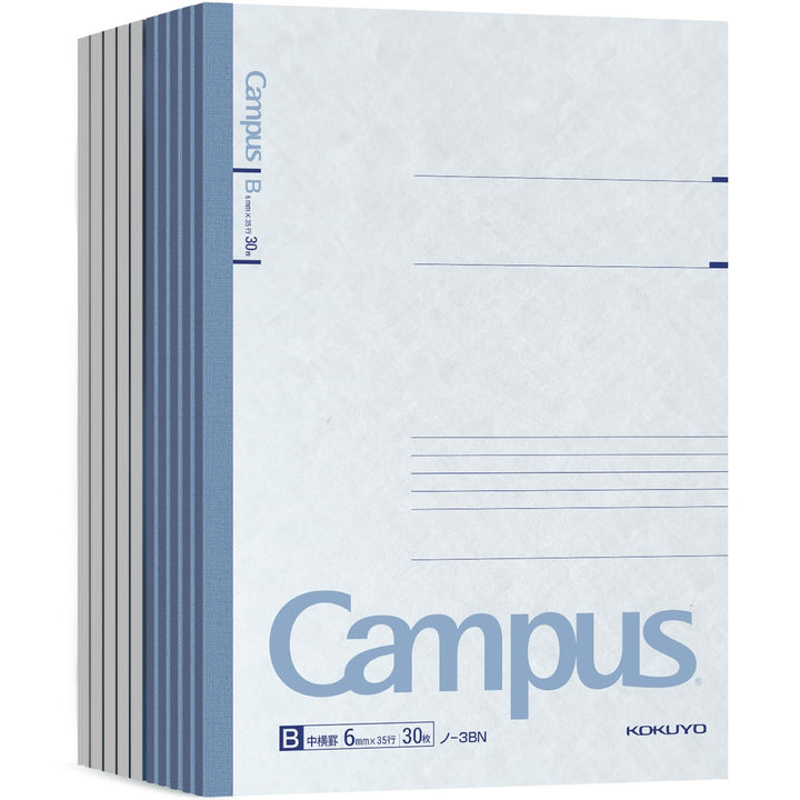 KOKUYO 10 B_cher von 30 St_ck festgelegt (semi-B5) B ausgeschlossen Roh-3BN10 Campus Anhang Nr. 6 (J