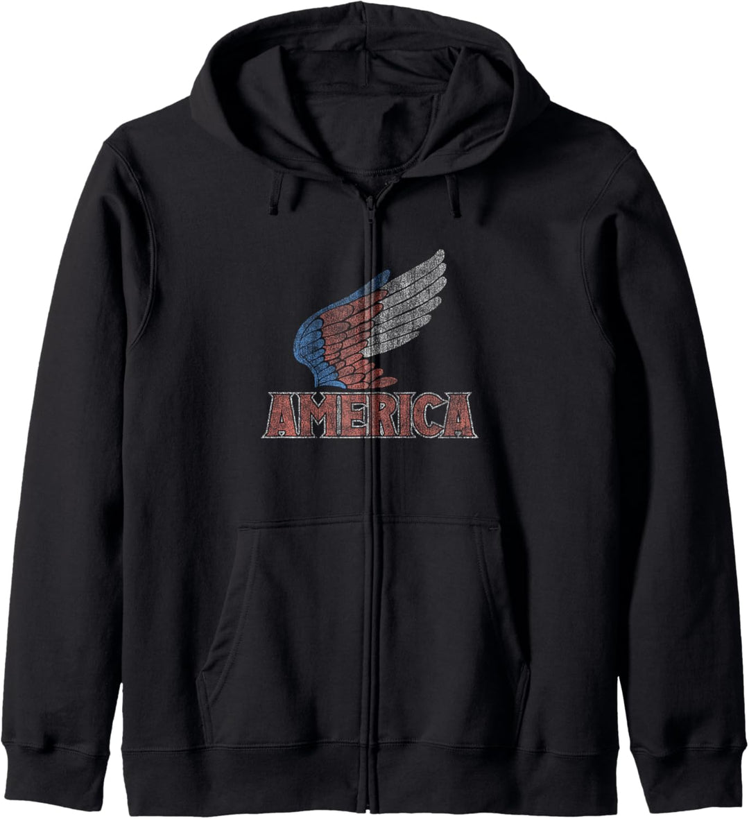 Americana Red White and Blue Wings America Kapuzenjacke