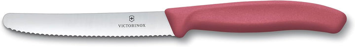 Victorinox Swiss Classic, Tomaten- und Gemüsemesser Set, 4teilig, Scharfe Klinge, 8 und 10 cm, Welle