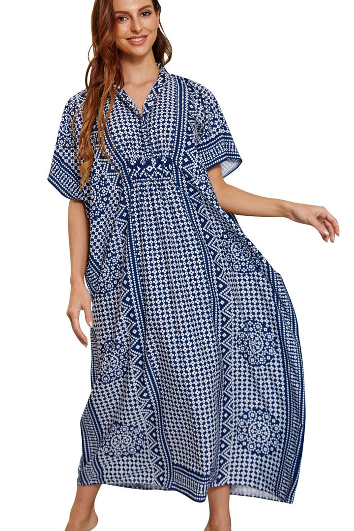 YouKD Frauen Sommer Lange Kaftan Maxi Bohemian Kleid Strand Vertuschungen Bikini Robe Loungewear One