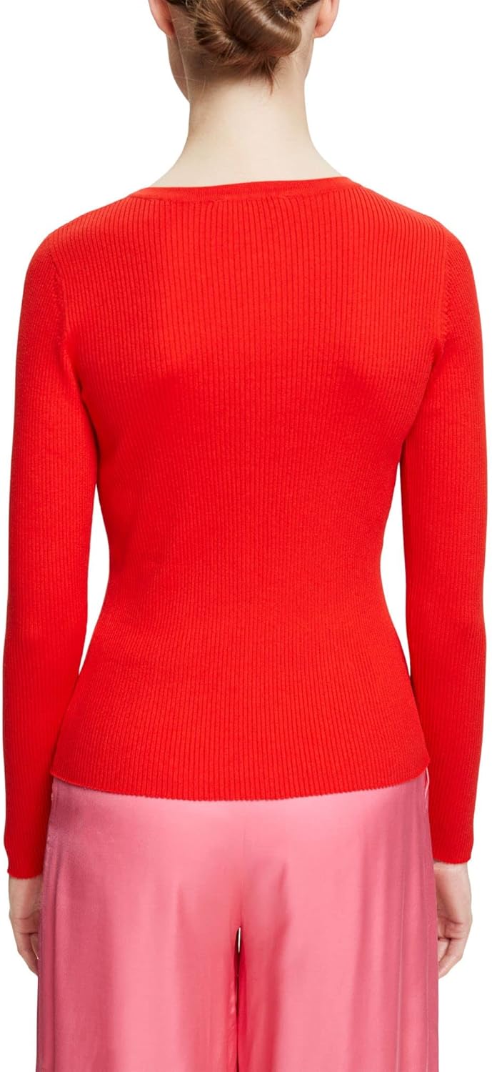 ESPRIT Damen Pullover XL 630/Red, XL 630/Red