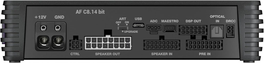 Audison AF C8.14 bit – 8-Kanal Class-D Verstärker mit 14-Kanal-DSP, 100W RMS an 2Ω, Präzise Klangabs