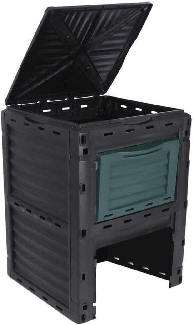 Linxor - Komposter, Behälter, Mülleimer für Gartenkompost - 300 L Grün, Grün