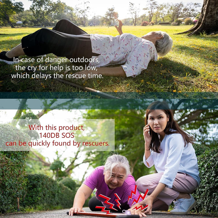 Selbstverteidigungs-Schlüsselanhänger mit Sirene, Wiederaufladbar, Persönlicher Sicherheitsalarm, 13