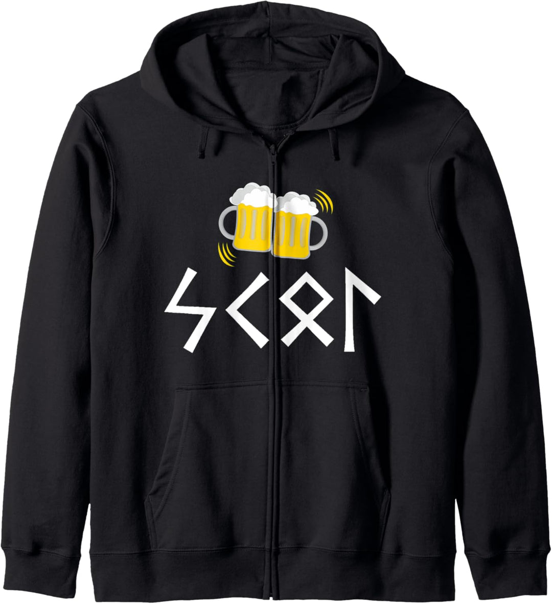 Skol Runes Viking Nordic Scandinavian Drinking Kapuzenjacke