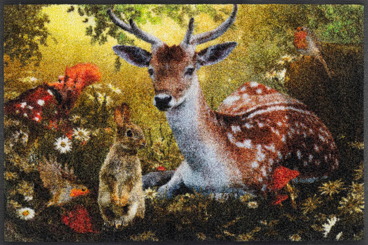 wash+dry Fussmatte, Forest Whisper 50x75cm, innen und aussen, waschbar, 50x75cm