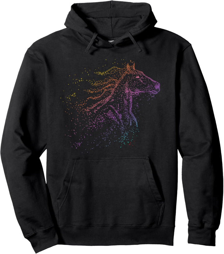 Süsses Pferde Mädchen Design Reiterin Horse Girl Grafik Pullover Hoodie