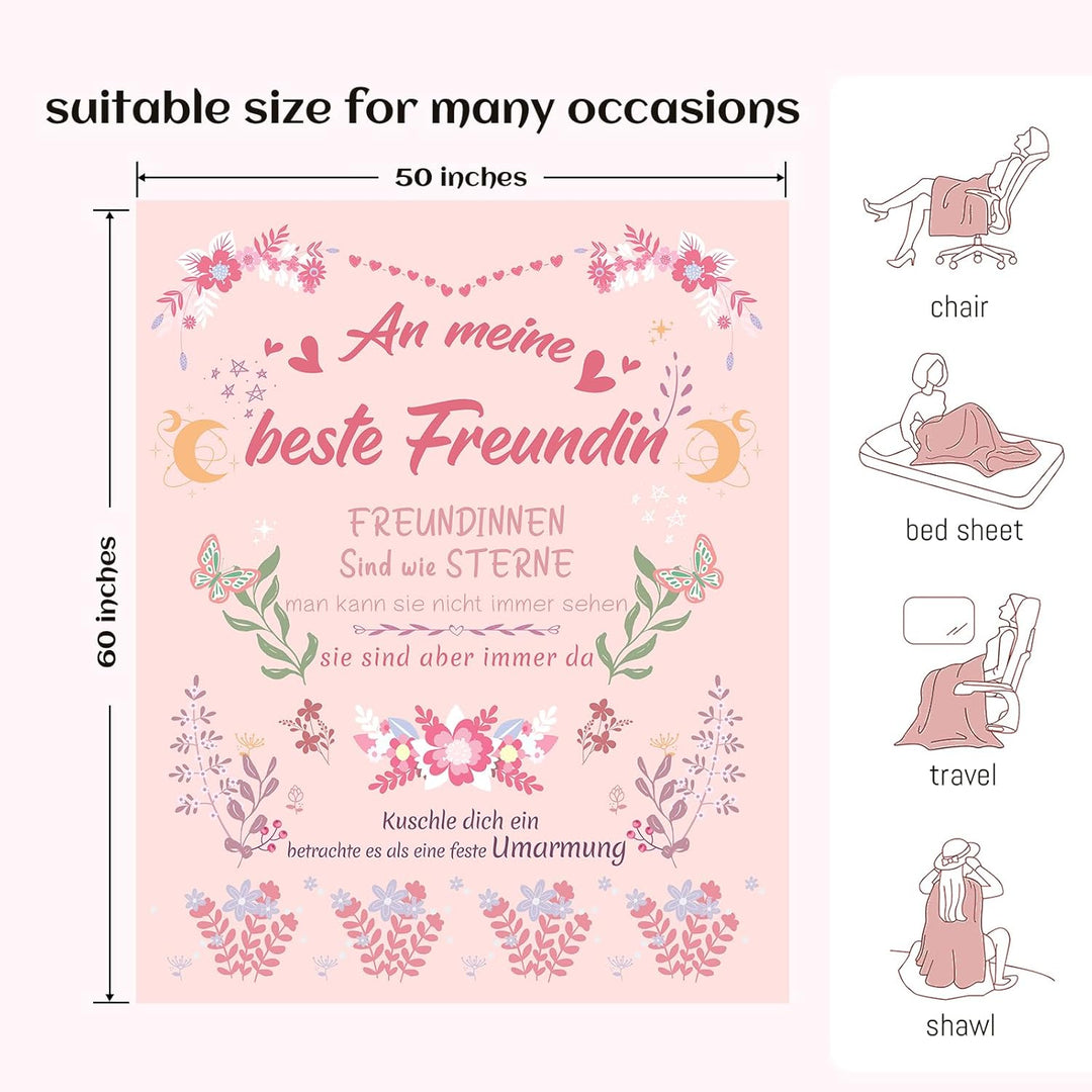 Beste Freundin Geschenke, Geschenk für Beste Freundin, Geburtstagsgeschenk Beste Freundin, Flauschig