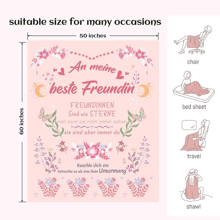 Beste Freundin Geschenke, Geschenk für Beste Freundin, Geburtstagsgeschenk Beste Freundin, Flauschig