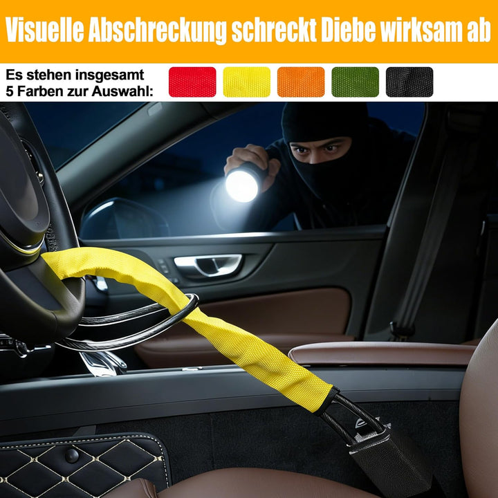 Turnart Lenkradkralle, Lenkradschloss für Auto, Wegfahrsperre, Universell Passend für die Meisten Fa